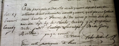 Samuel christening illustration