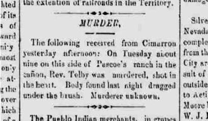 Tolby murder illustration.9 18 1875 Las Vegas Gazette