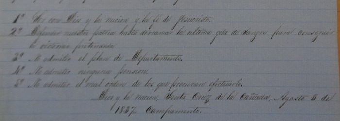 1837 Rebel Pronouncement